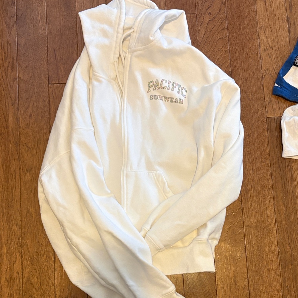 Pacific Sunwear Cream Hoodie